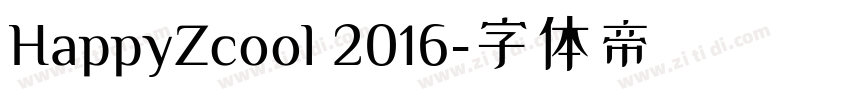 HappyZcool 2016字体转换